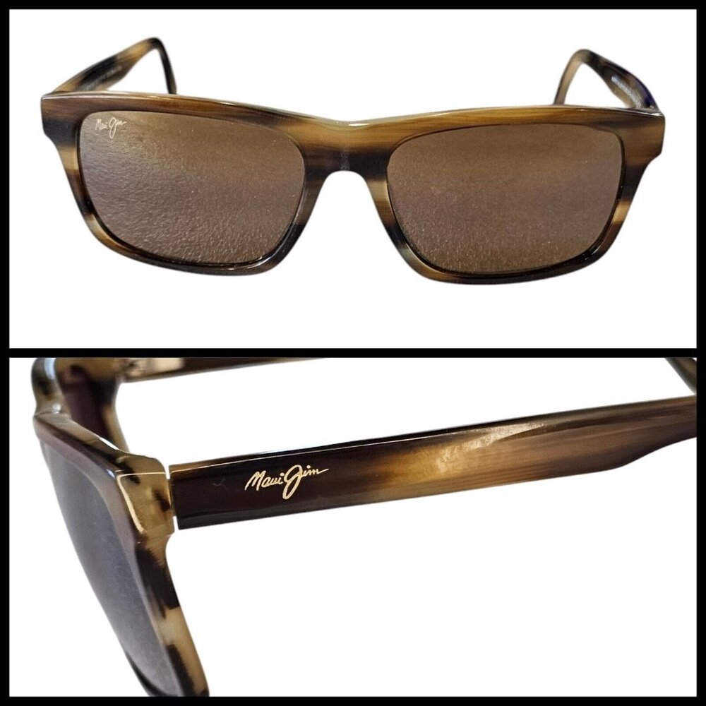 Maui‎ Jim Waipio Valley MJ812 Sunglasses **FRAME ONLY** Brown/Tan Havana